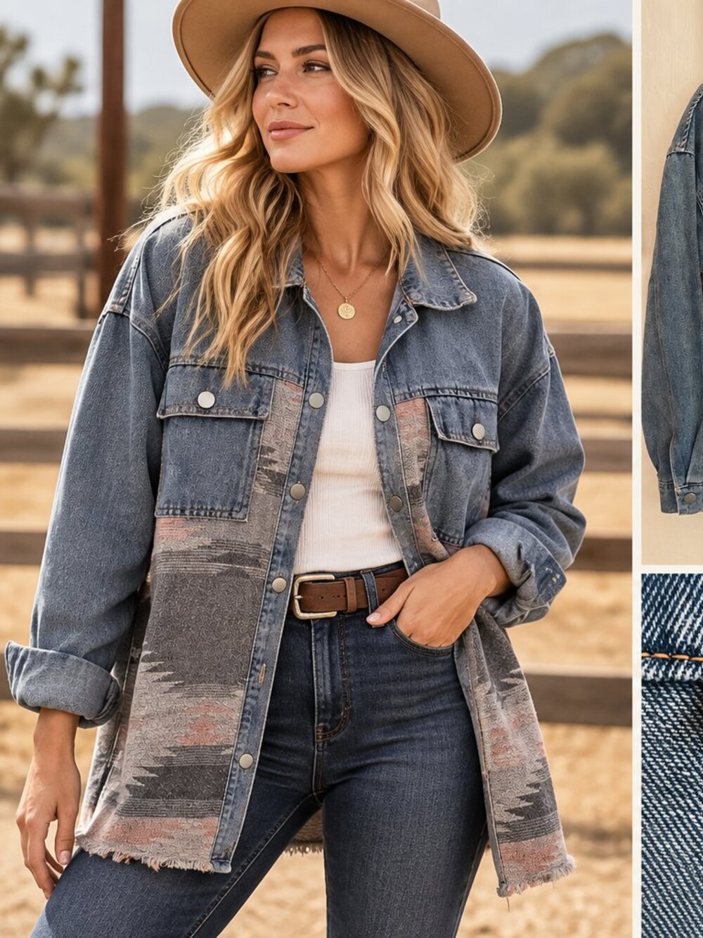 Shacket- Western Style lightweight